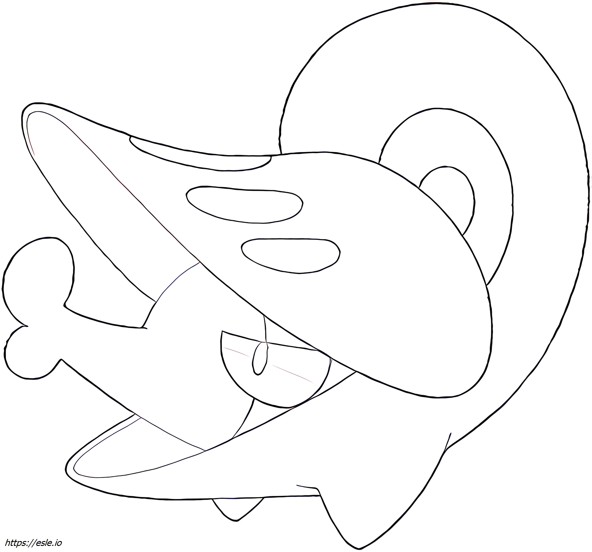 Shelmet Pokémon para colorear