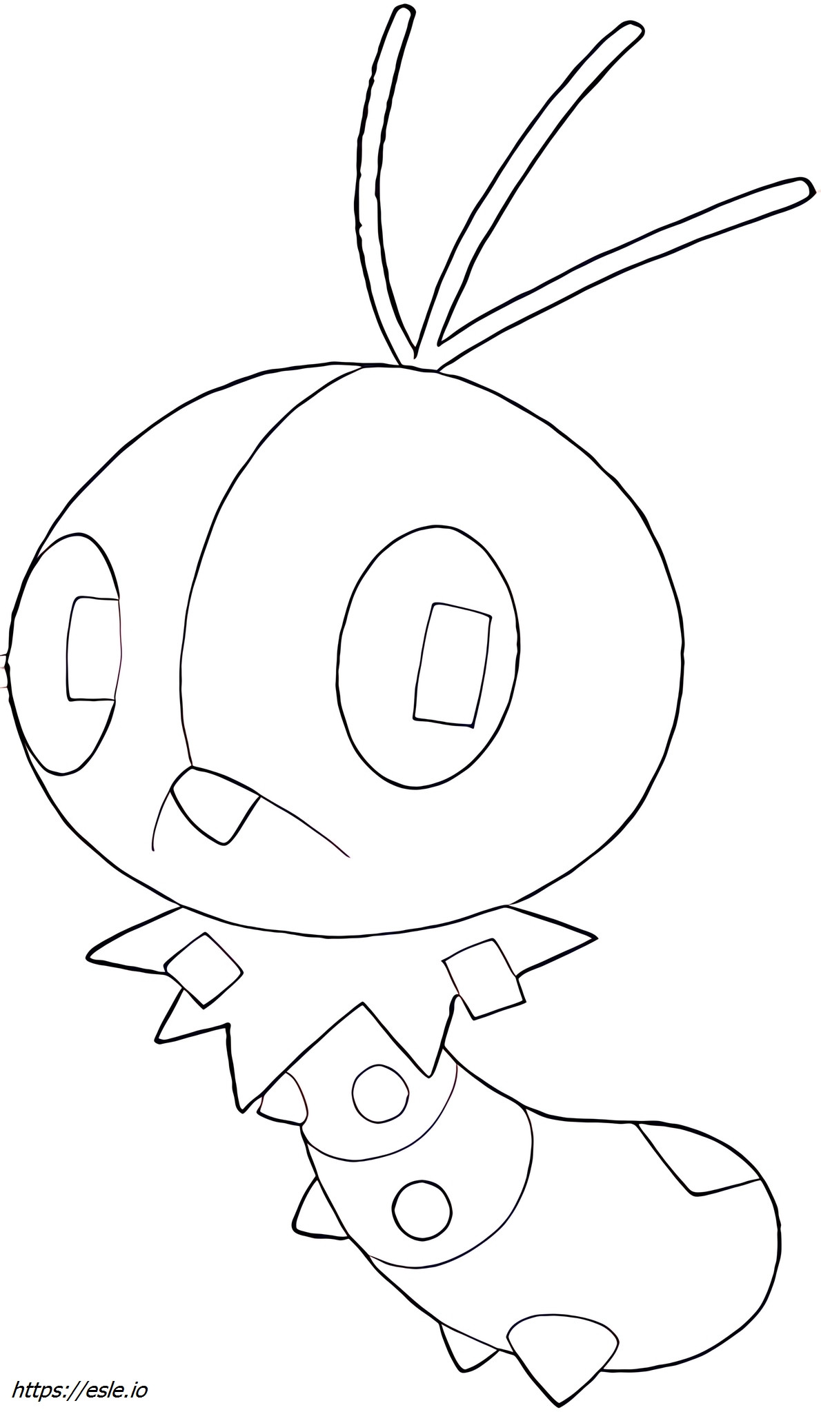 Scatterbug Pokémon coloring page