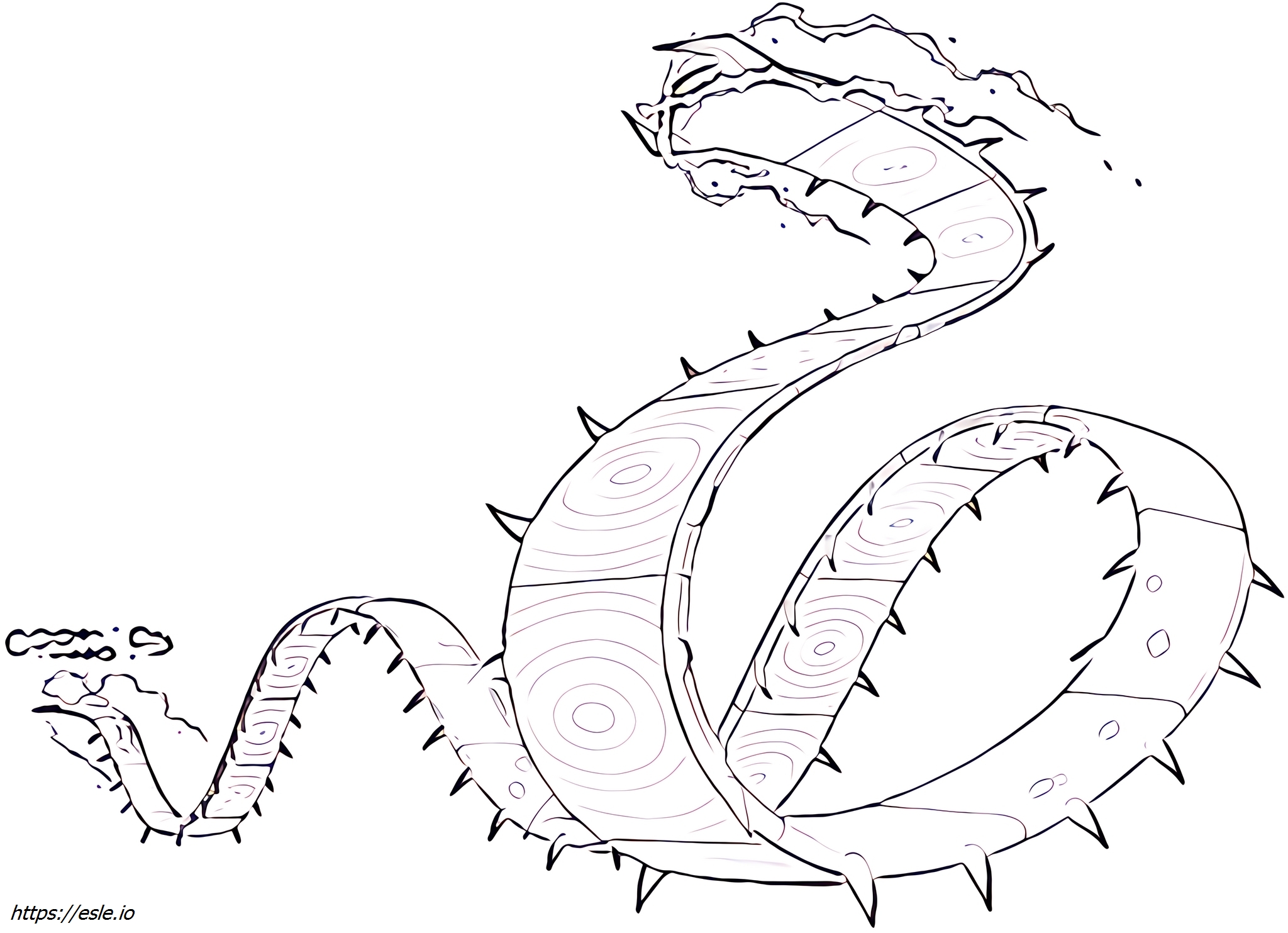 Centiskorch-gmax Pokémon mewarnai gambar