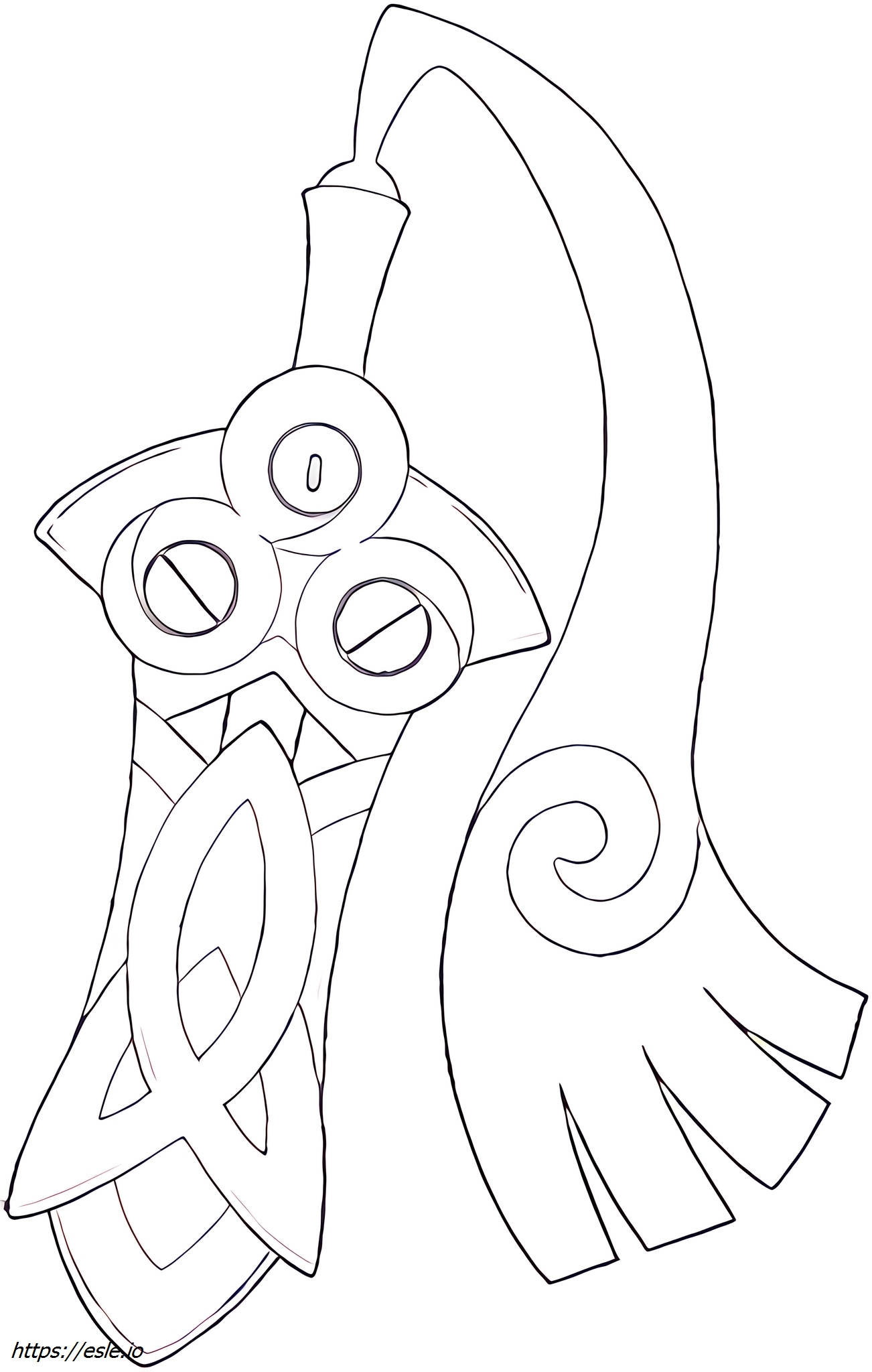 Honedge Pokémon coloring page
