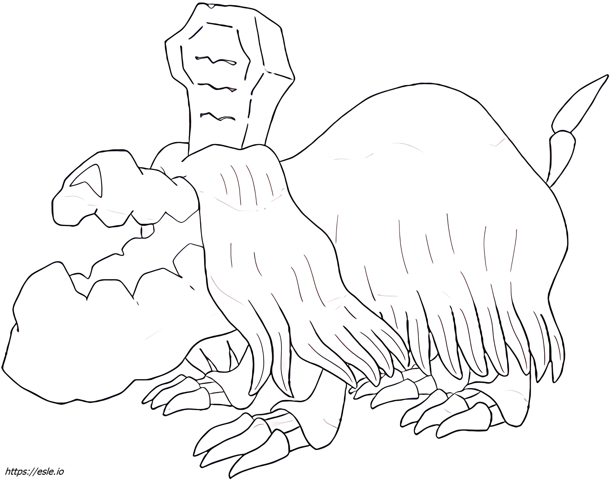 Coloriage Houndstone Pokemon à imprimer