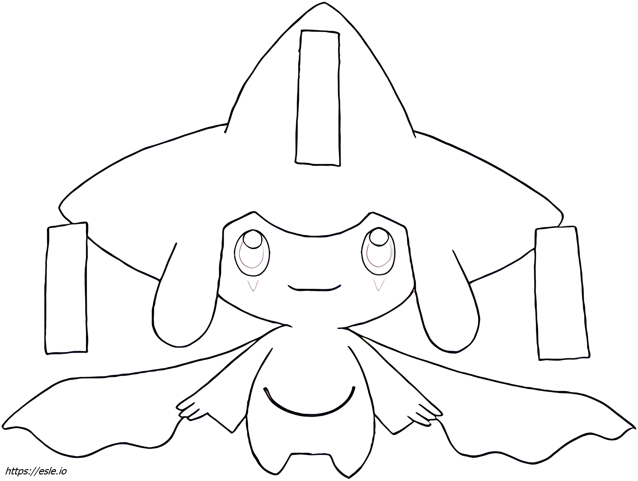 Jirachi Pokémon coloring page