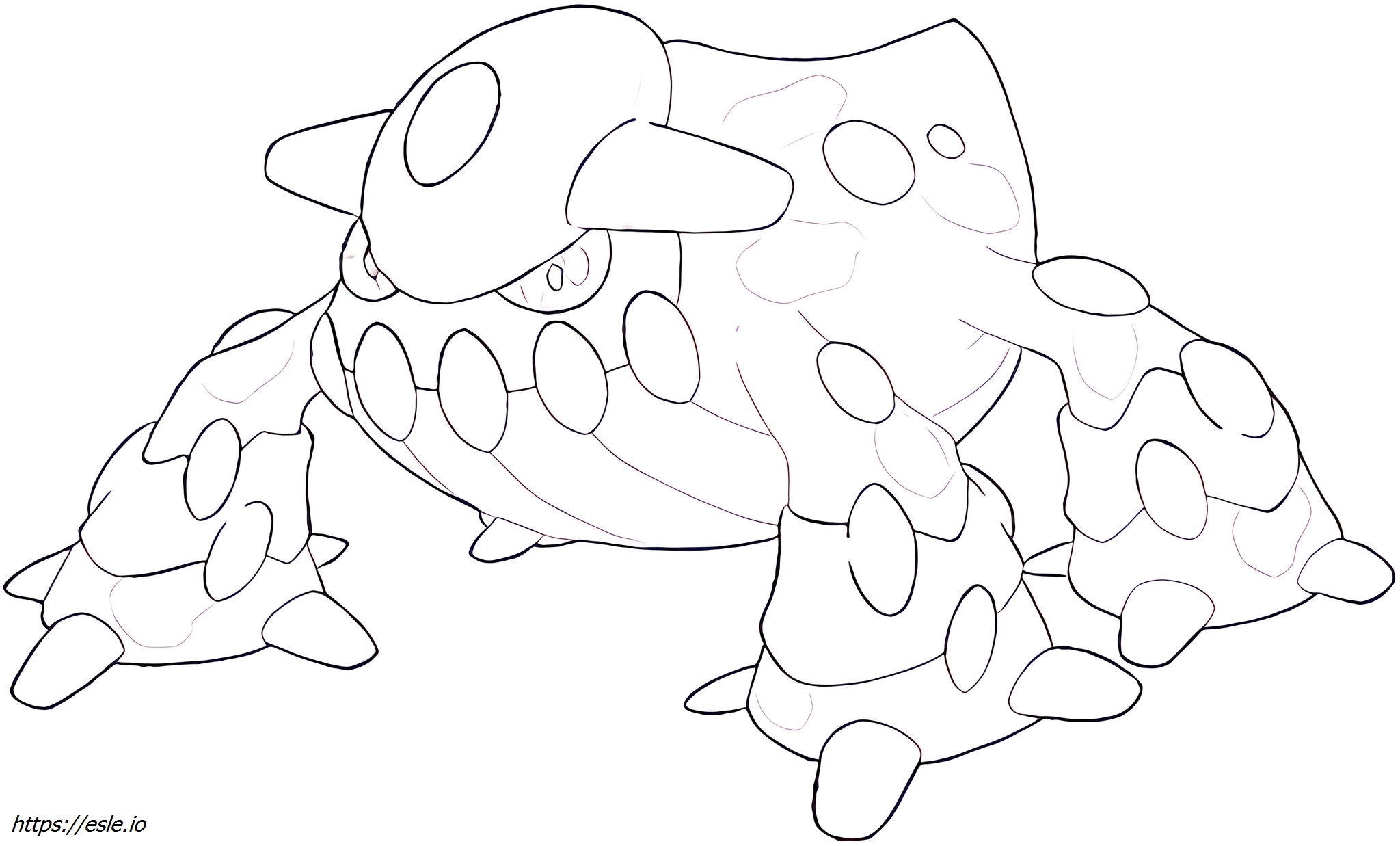 Heatran Pokémon para colorear