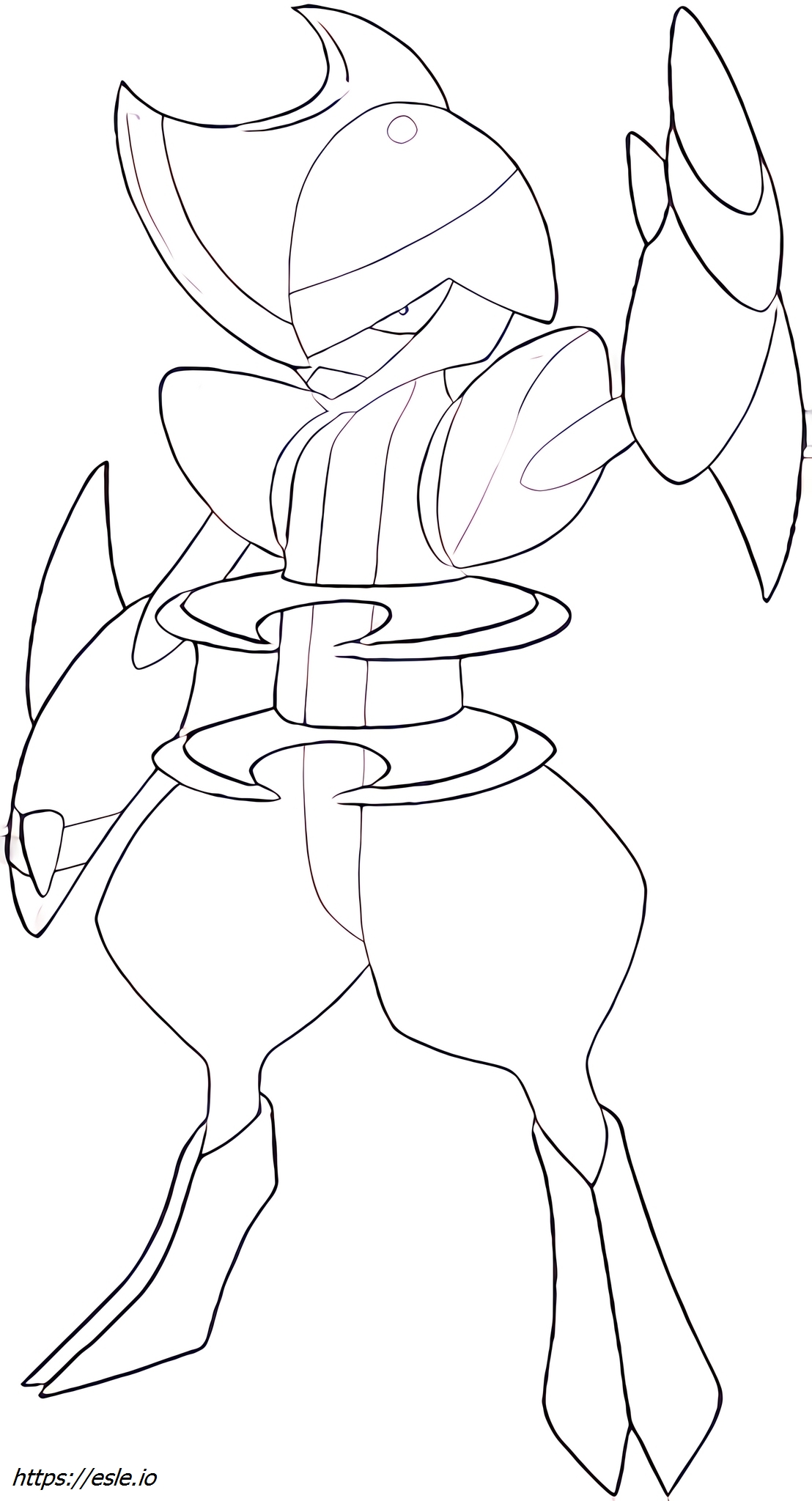 Bisharp Pokémon coloring page