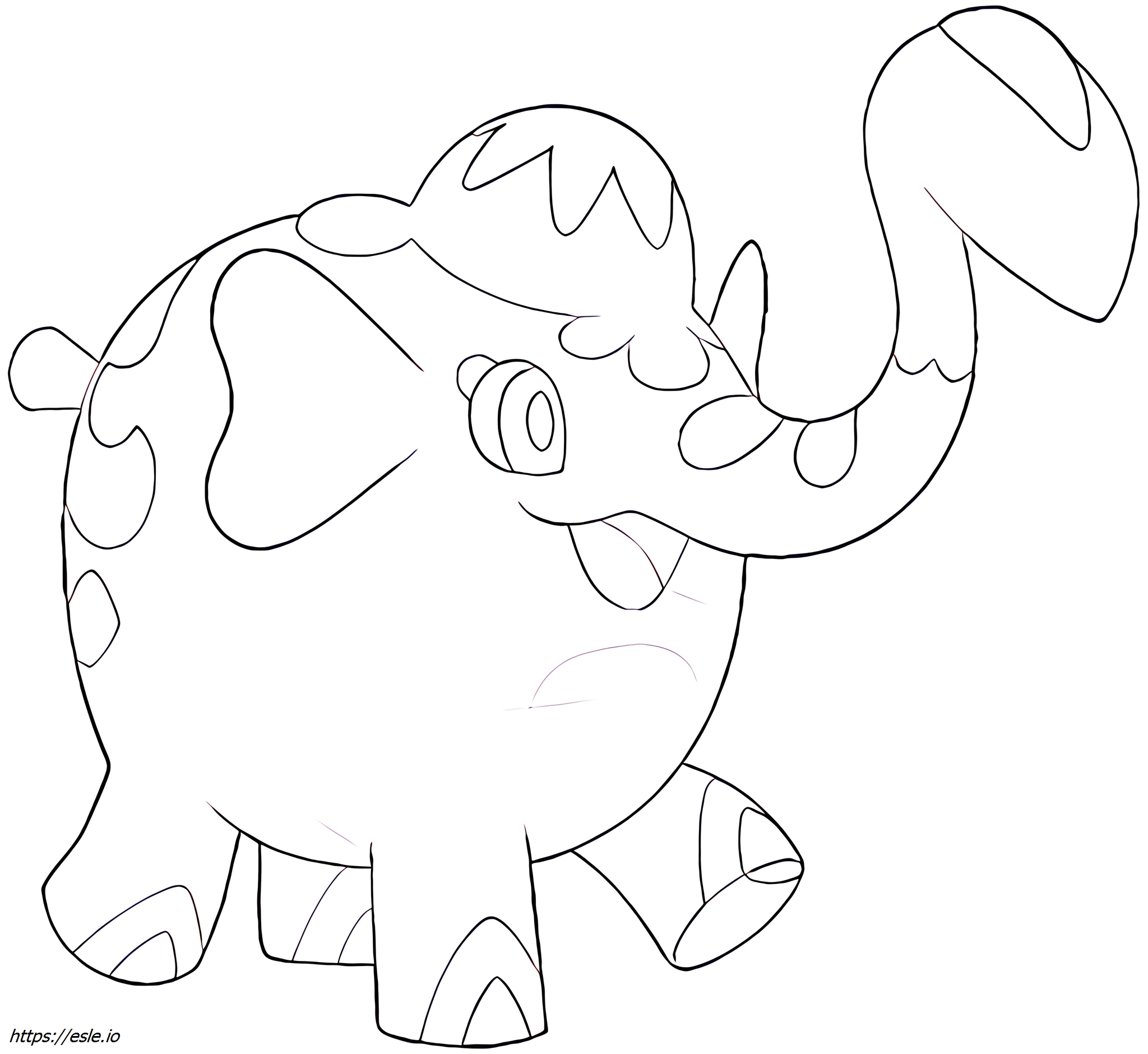 Cufant Pokémon para colorir