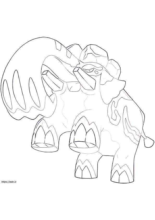 Copperajah Pokemon for coloring