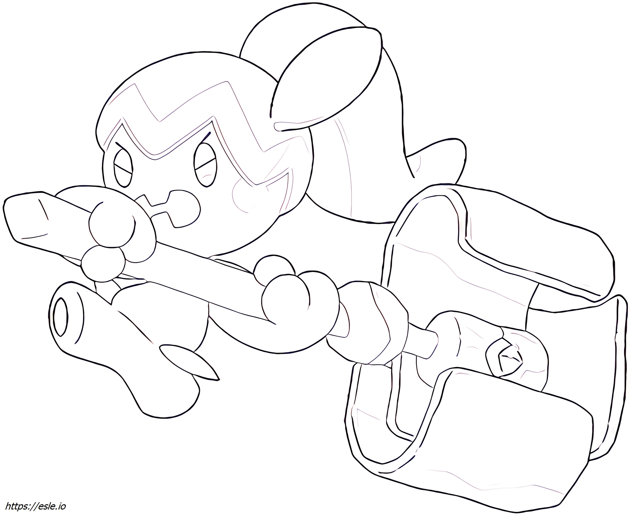Tinkatuff Pokémon para colorear