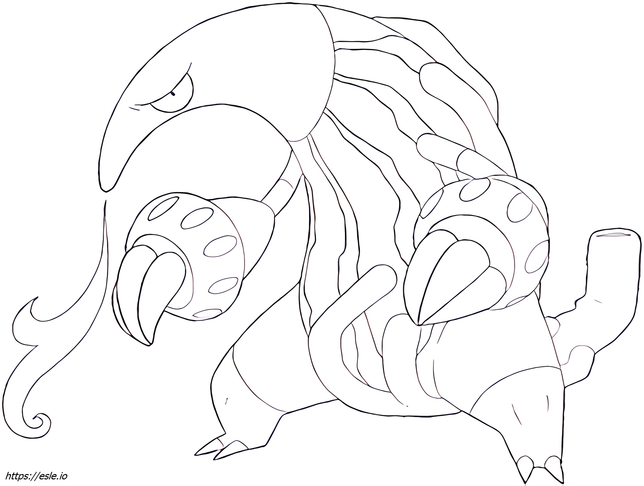 Heatmor Pokémon coloring page
