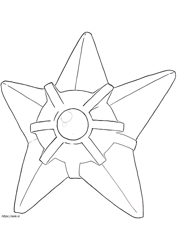 Staryu Pokemon for coloring