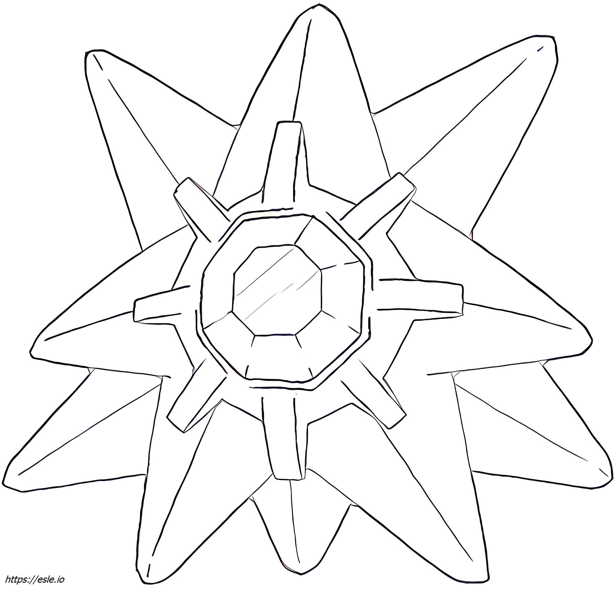 Starmie Pokémon para colorir