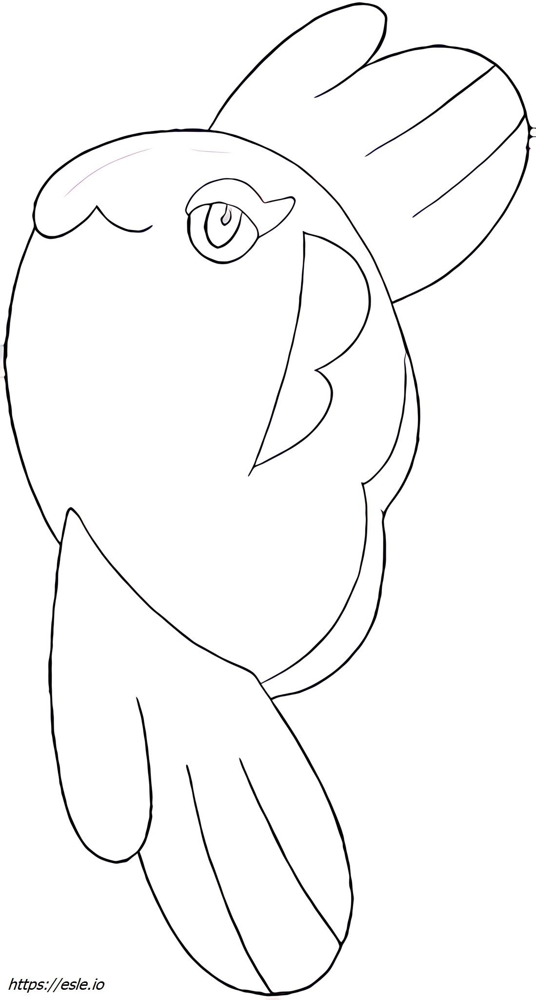 Alomomola Pokémon para colorear