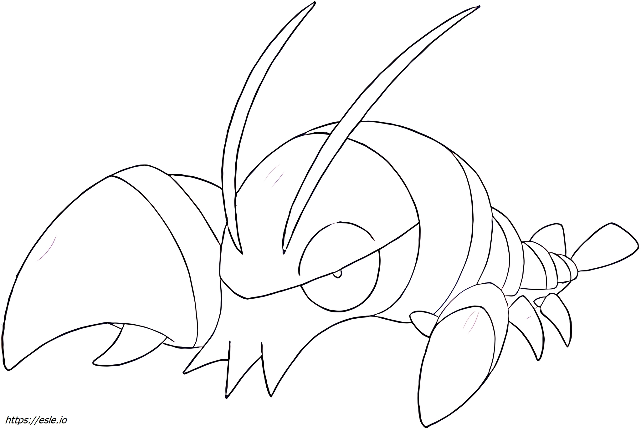 Clauncher Pokémon coloring page