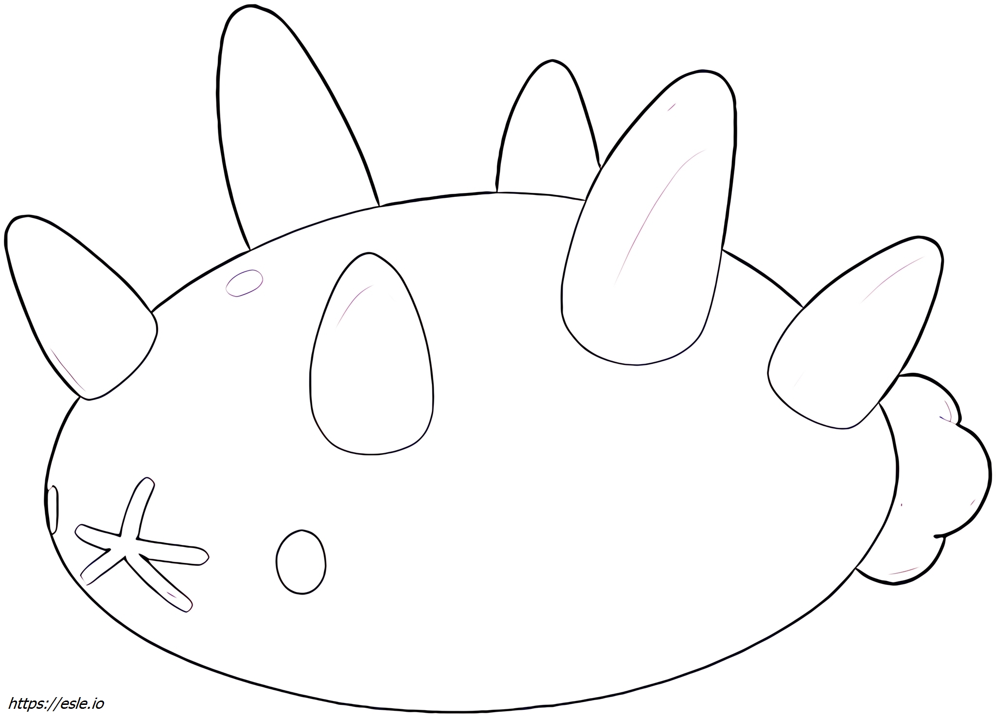 Pyukumuku Pokémon coloring page