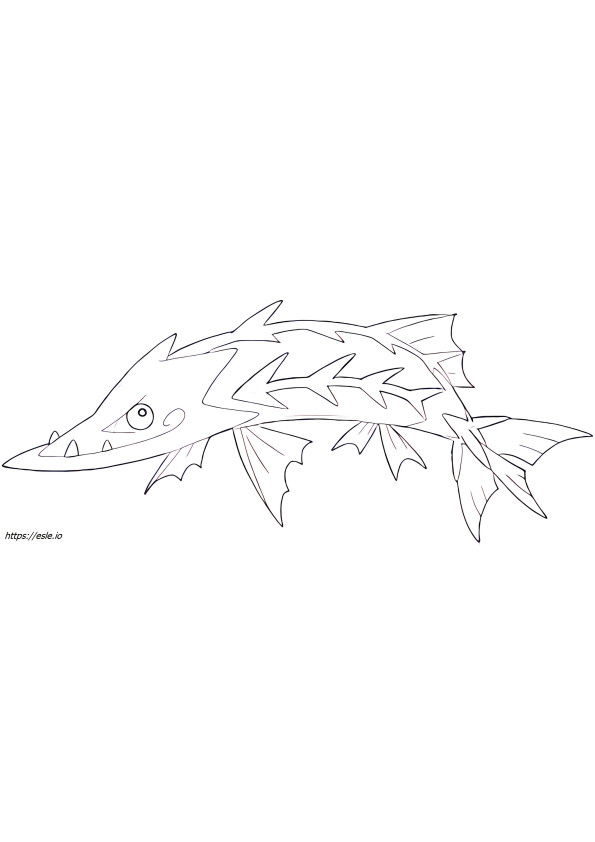 Barraskewda Pokemon for coloring