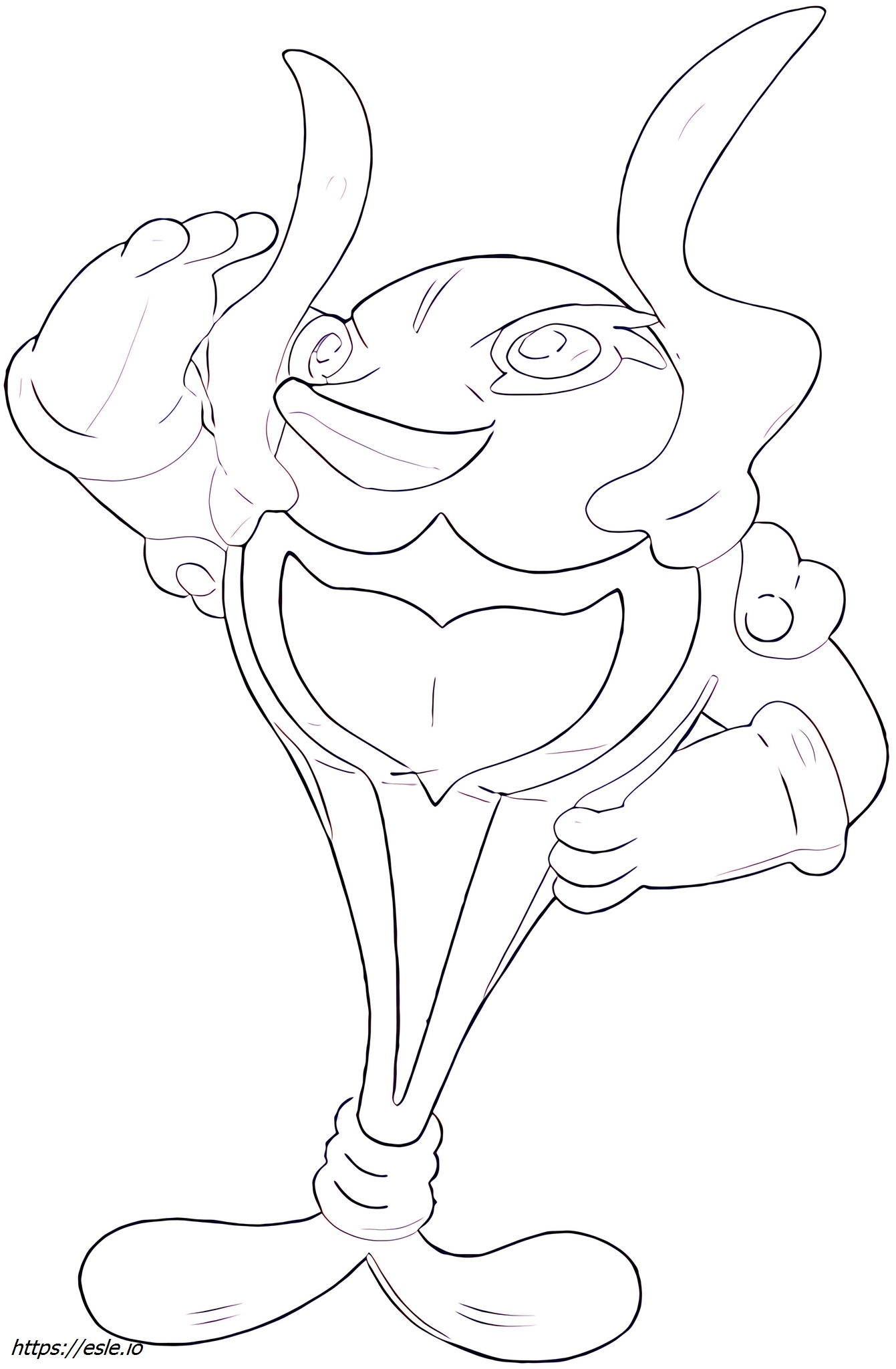 Palafin-hero Pokémon coloring page