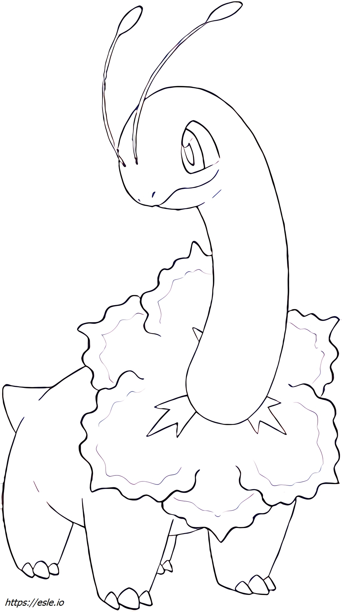 Meganium Pokémon para colorir
