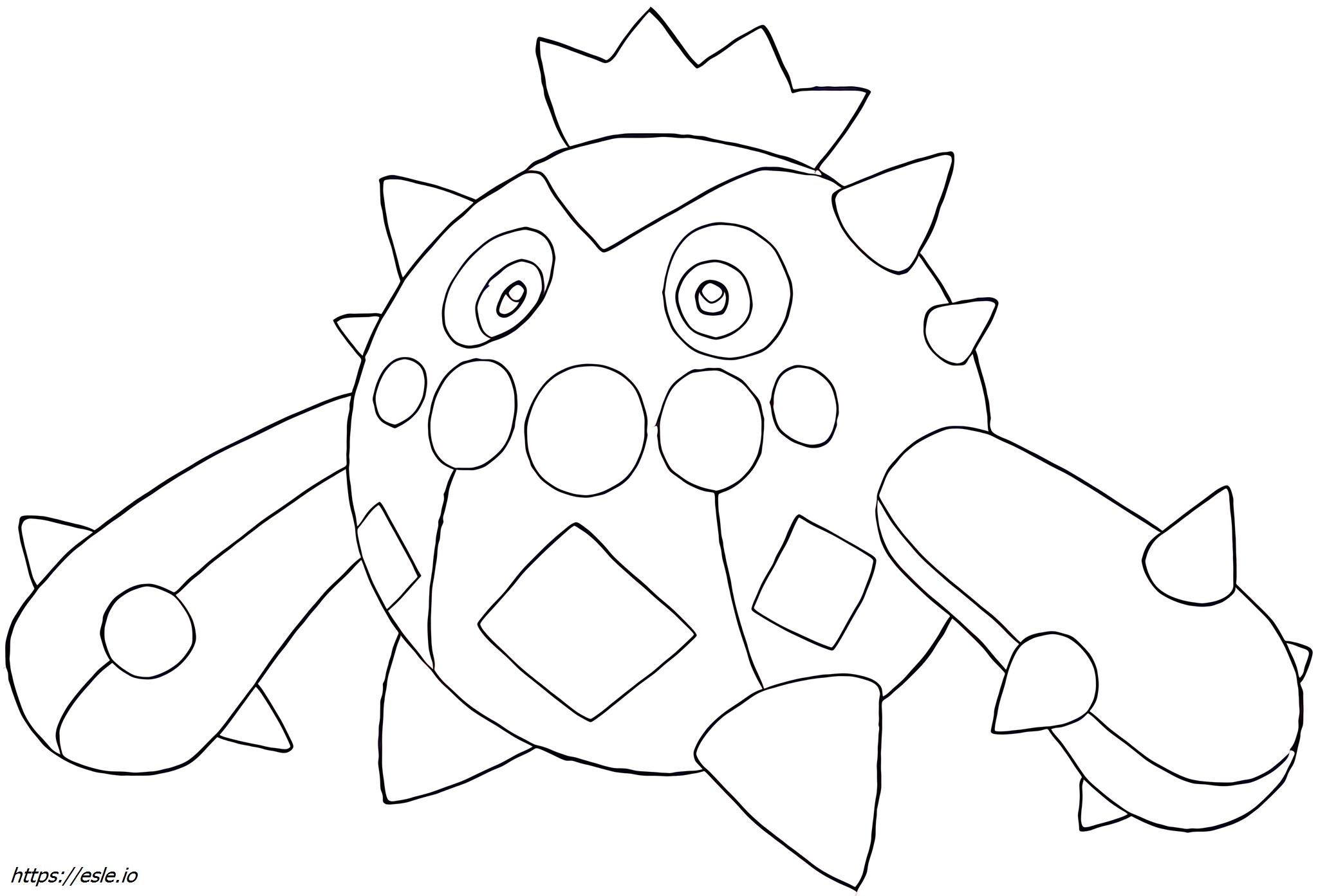 Cacnea Pokémon coloring page
