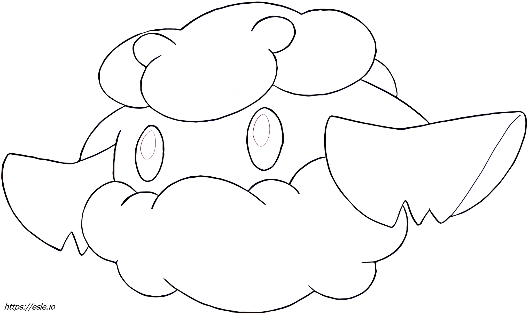 Cottonee Pokémon coloring page