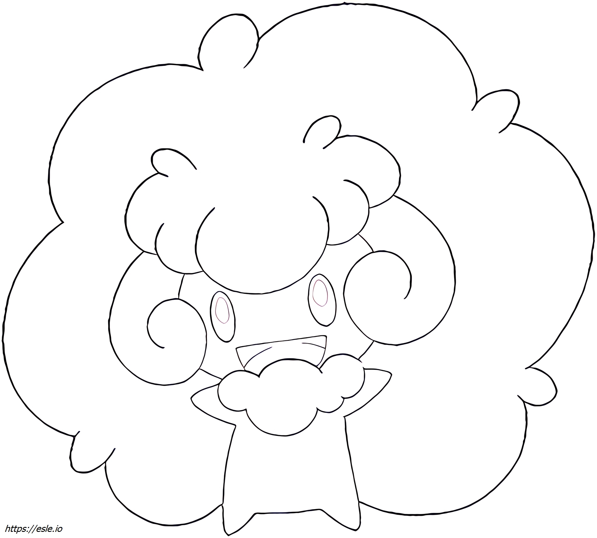 Whimsicott Pokémon para colorir