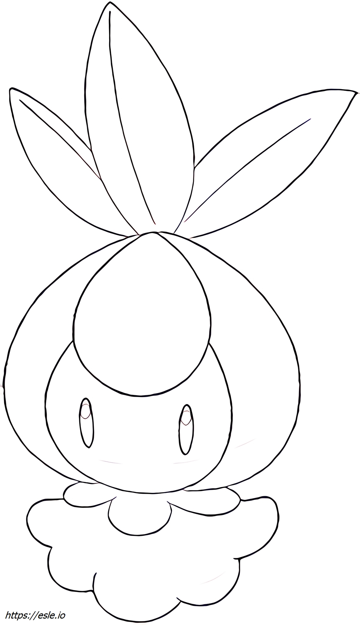 Desenho de Petilil para Colorir - Pokémon Grá