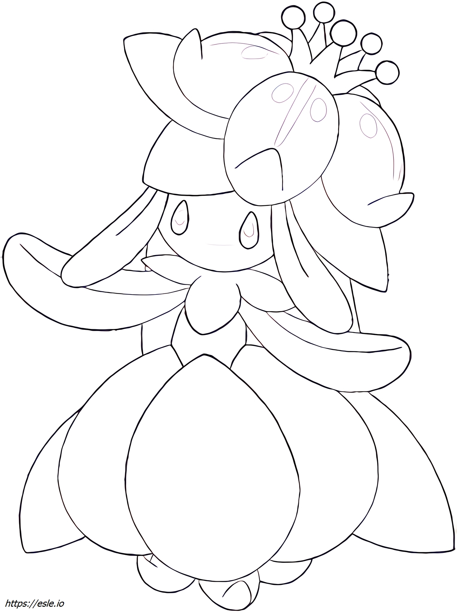 Lilligant Pokémon coloring page