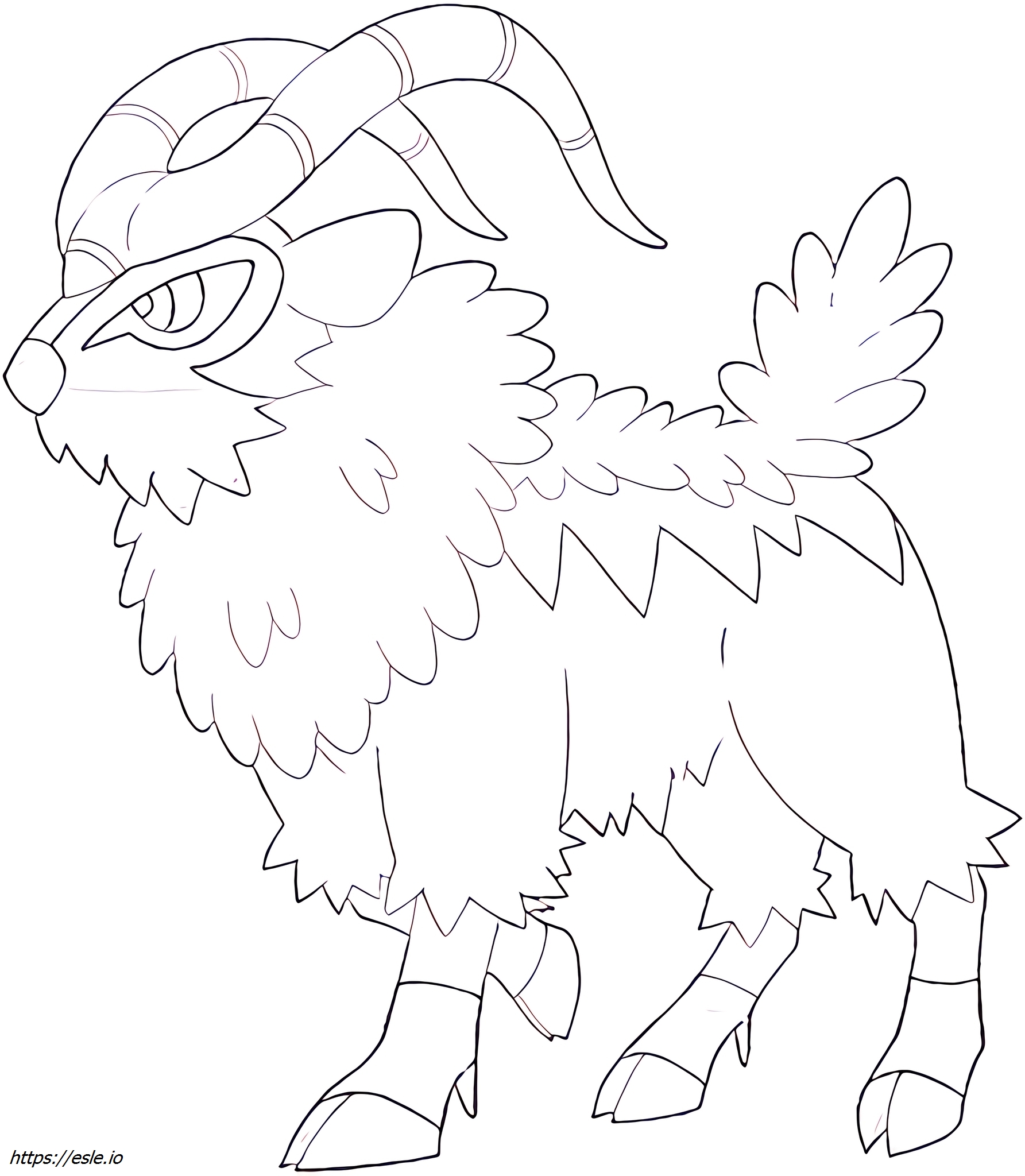 Gogoat Pokémon para colorir