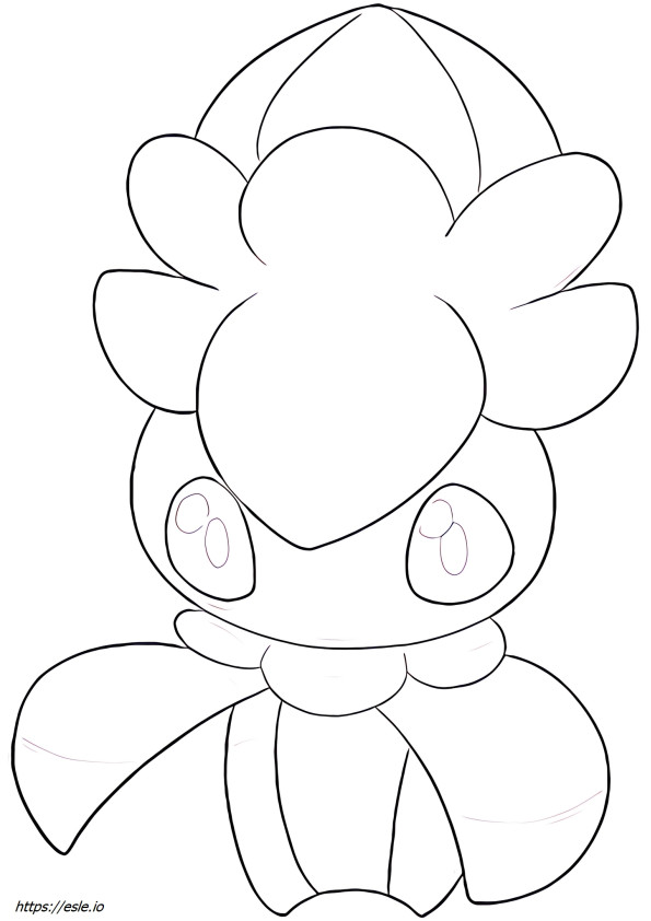Fomantis Pokemon for coloring