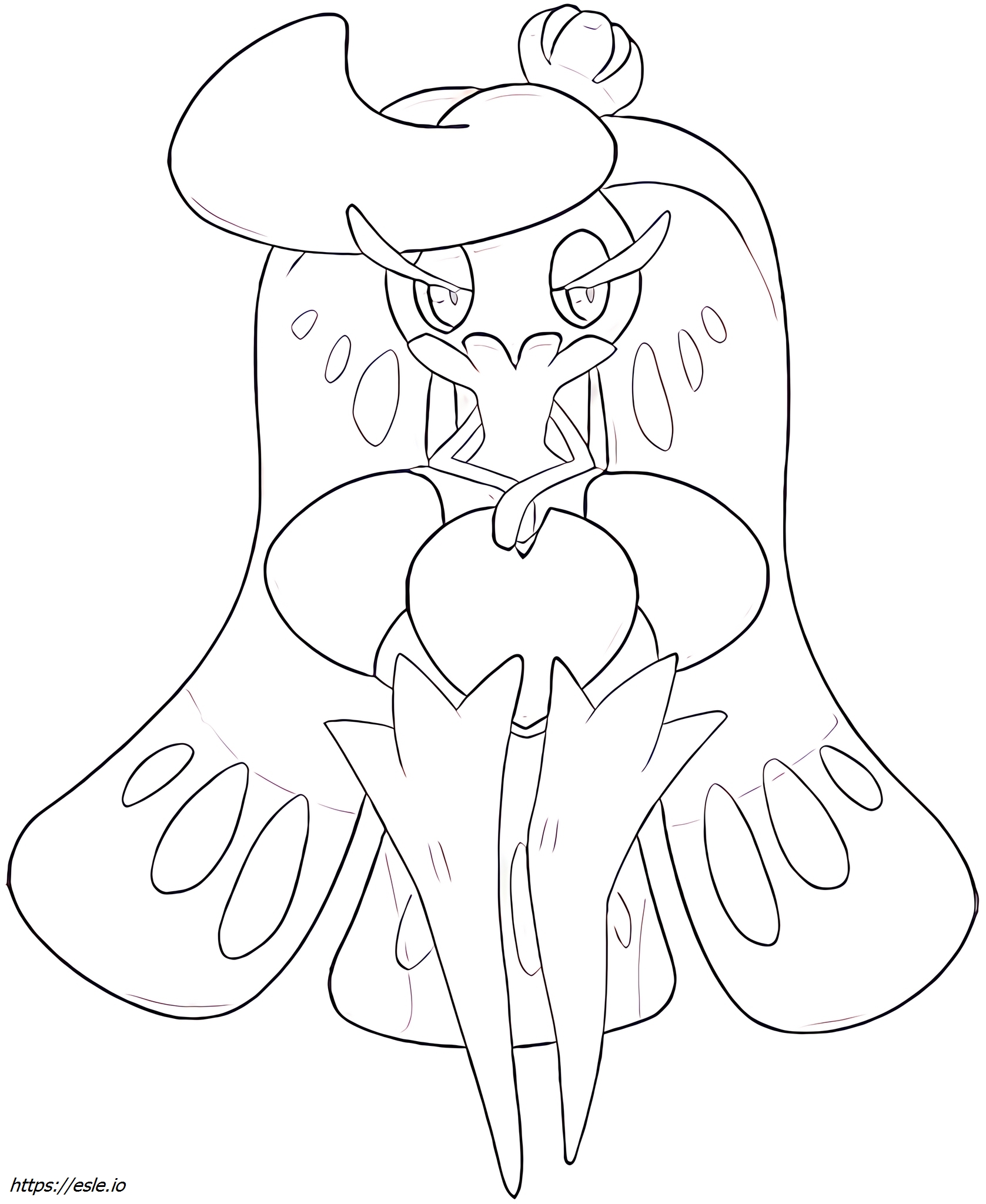Tsareena Pokémon coloring page