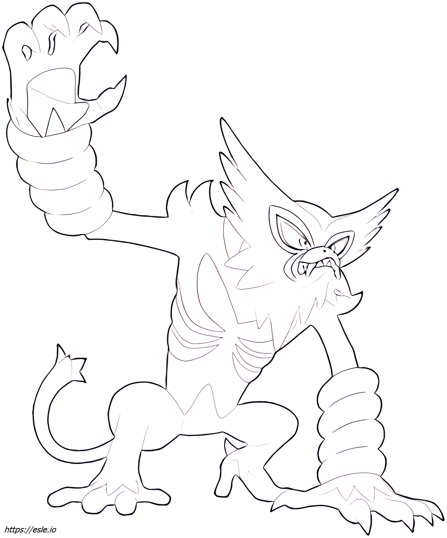 Zarude Pokémon coloring page