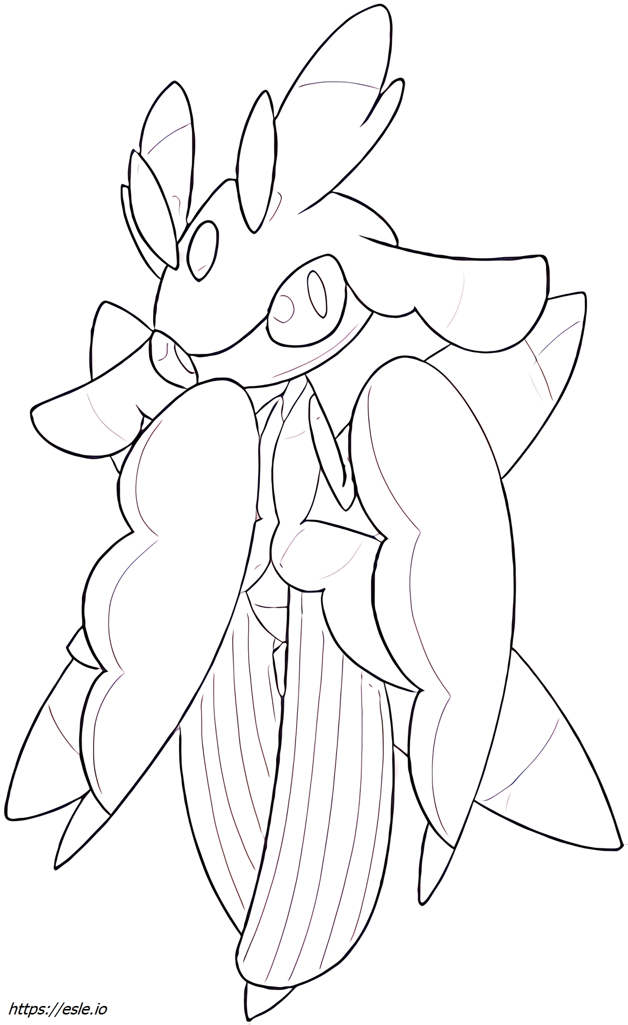 Lurantis-totem Pokémon coloring page