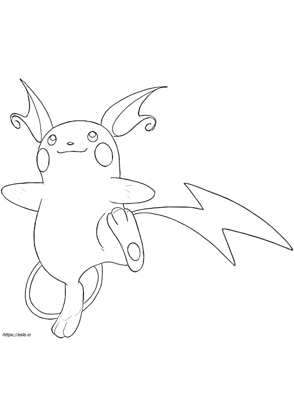 Raichu Pokemon for coloring