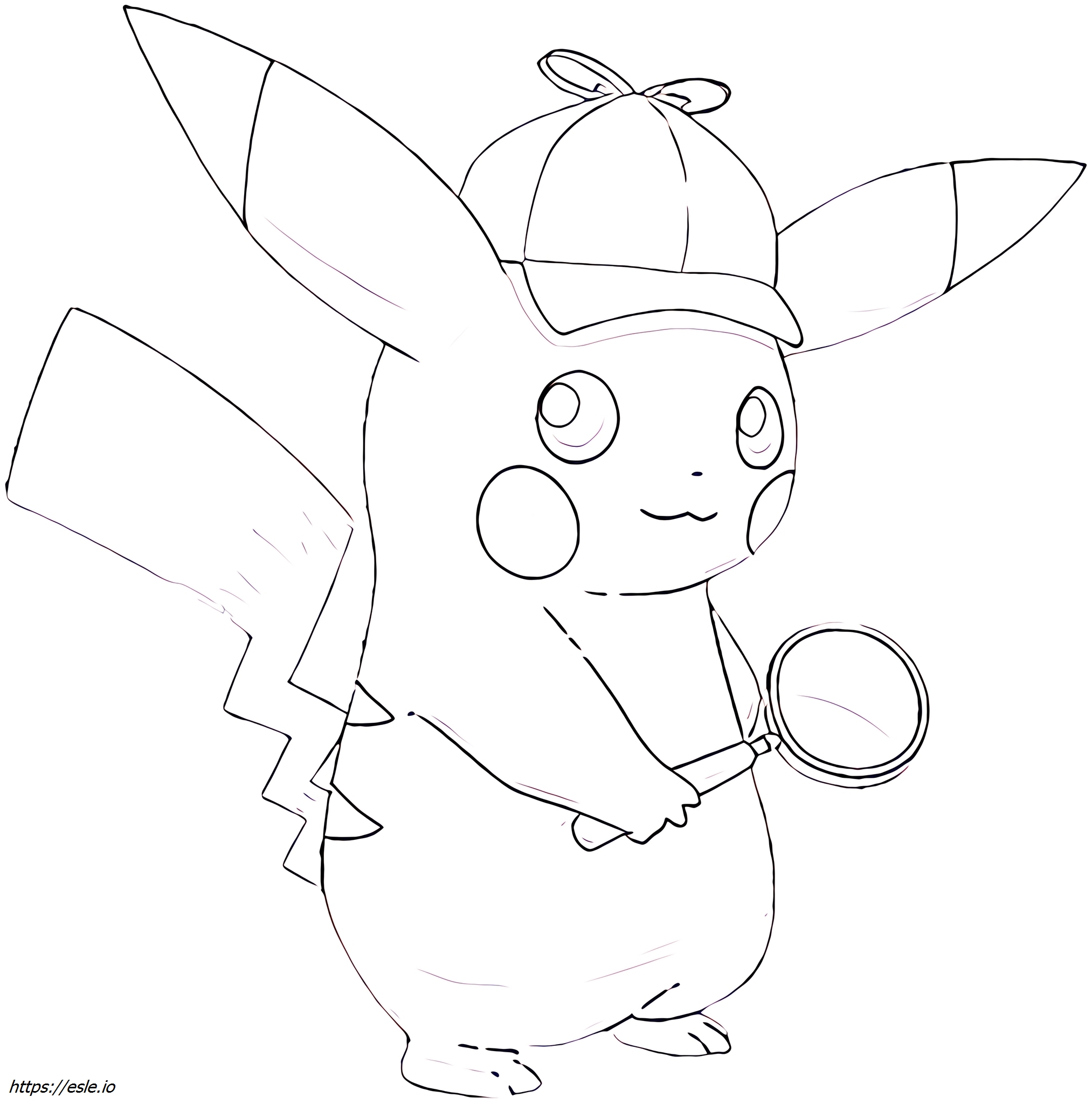 Pikachu cosplay Pok mon Coloring Page Pikachu cosplay Pok mon Coloring Page