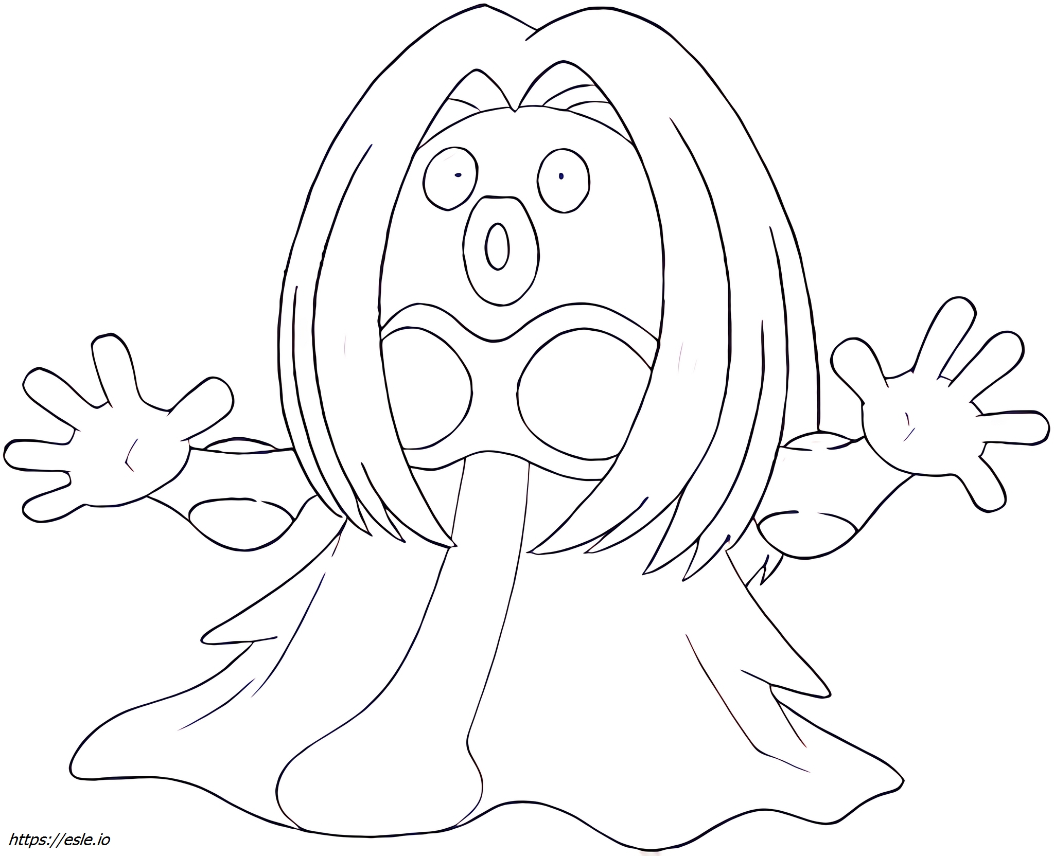 Jynx Pokémon coloring page