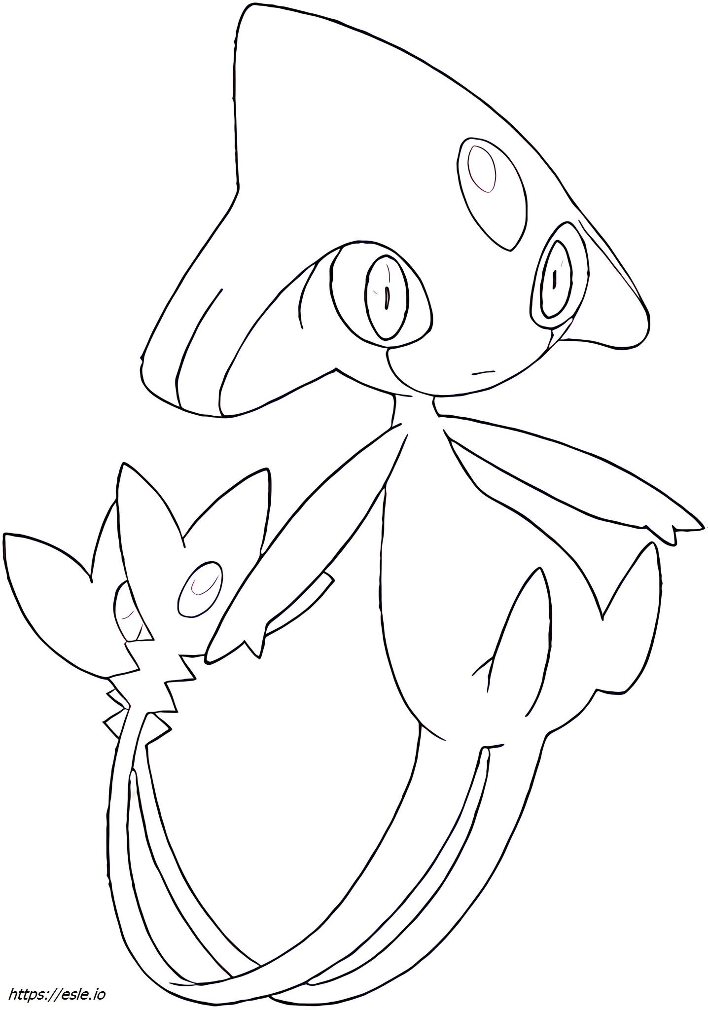Azelf Pokémon coloring page
