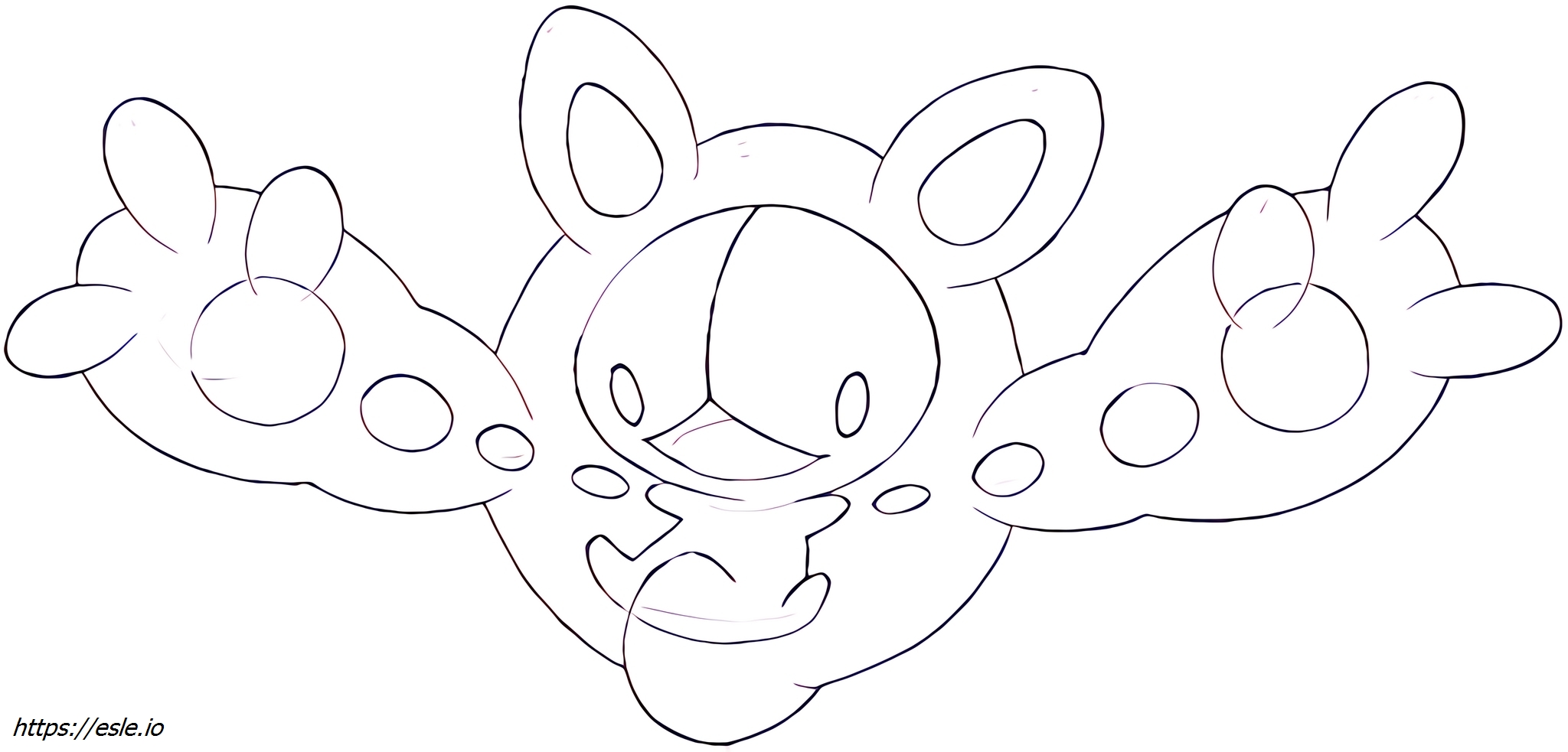 Reuniclus Pokémon mewarnai gambar