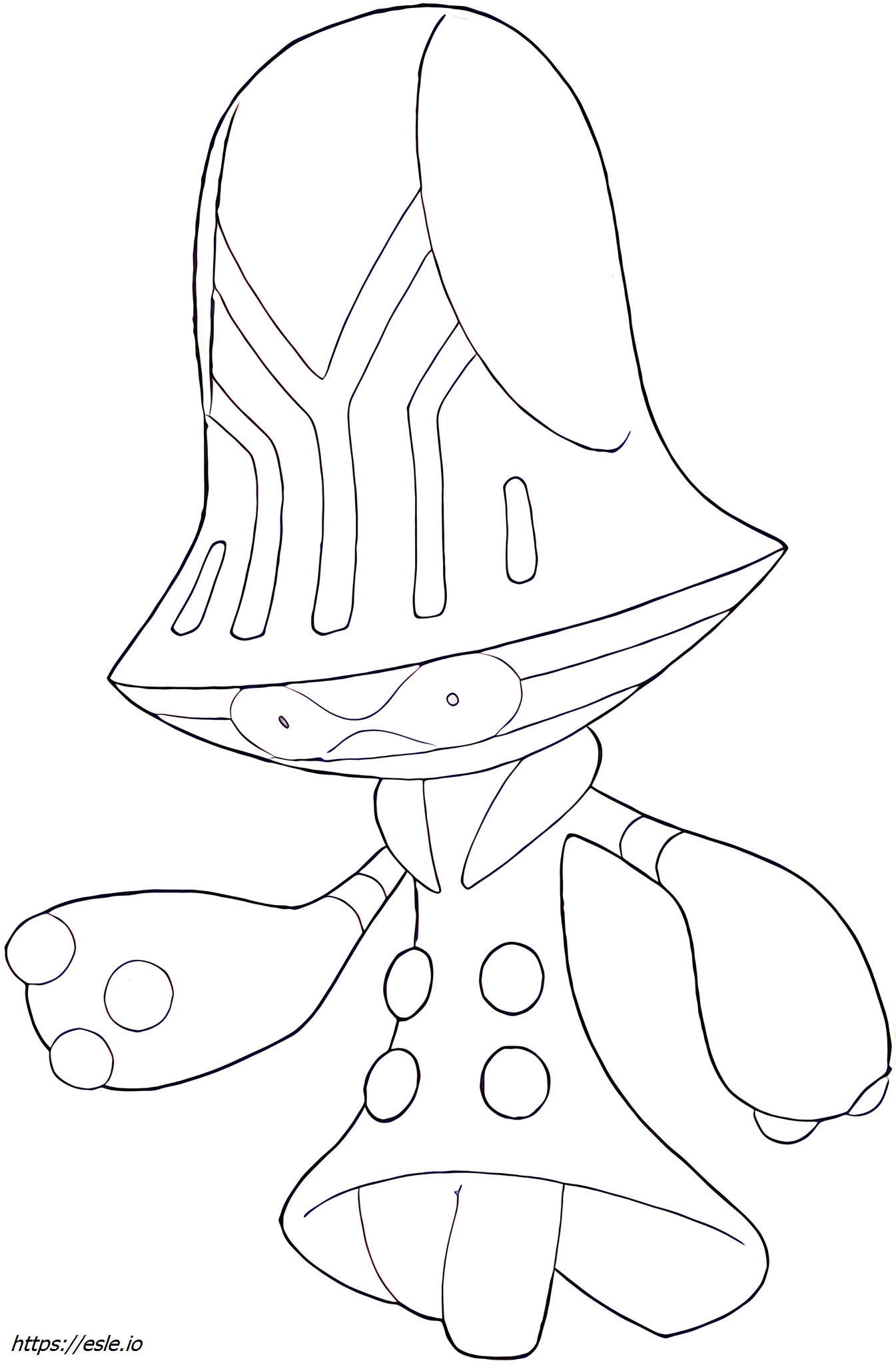 Beheeyem Pokémon coloring page