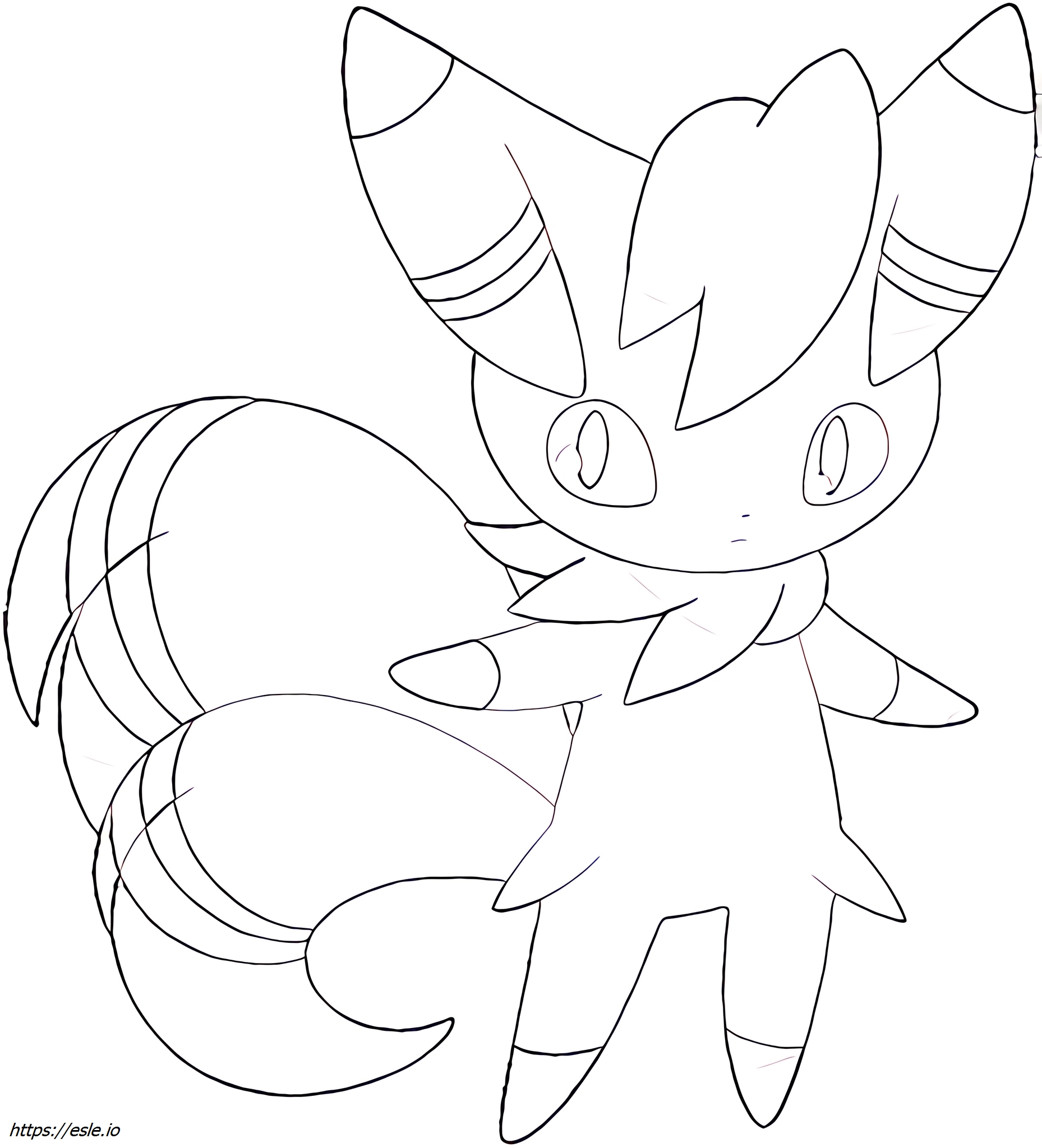 Meowstic-male Pokémon mewarnai gambar