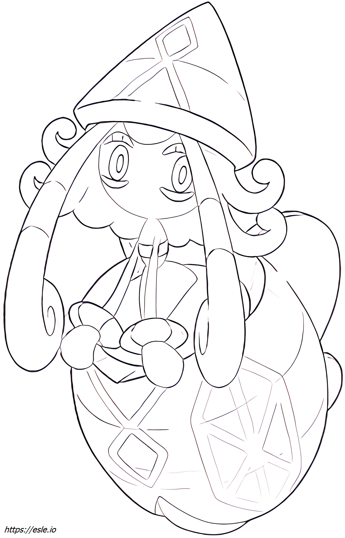 Tapu-lele Pokemon Coloring Page