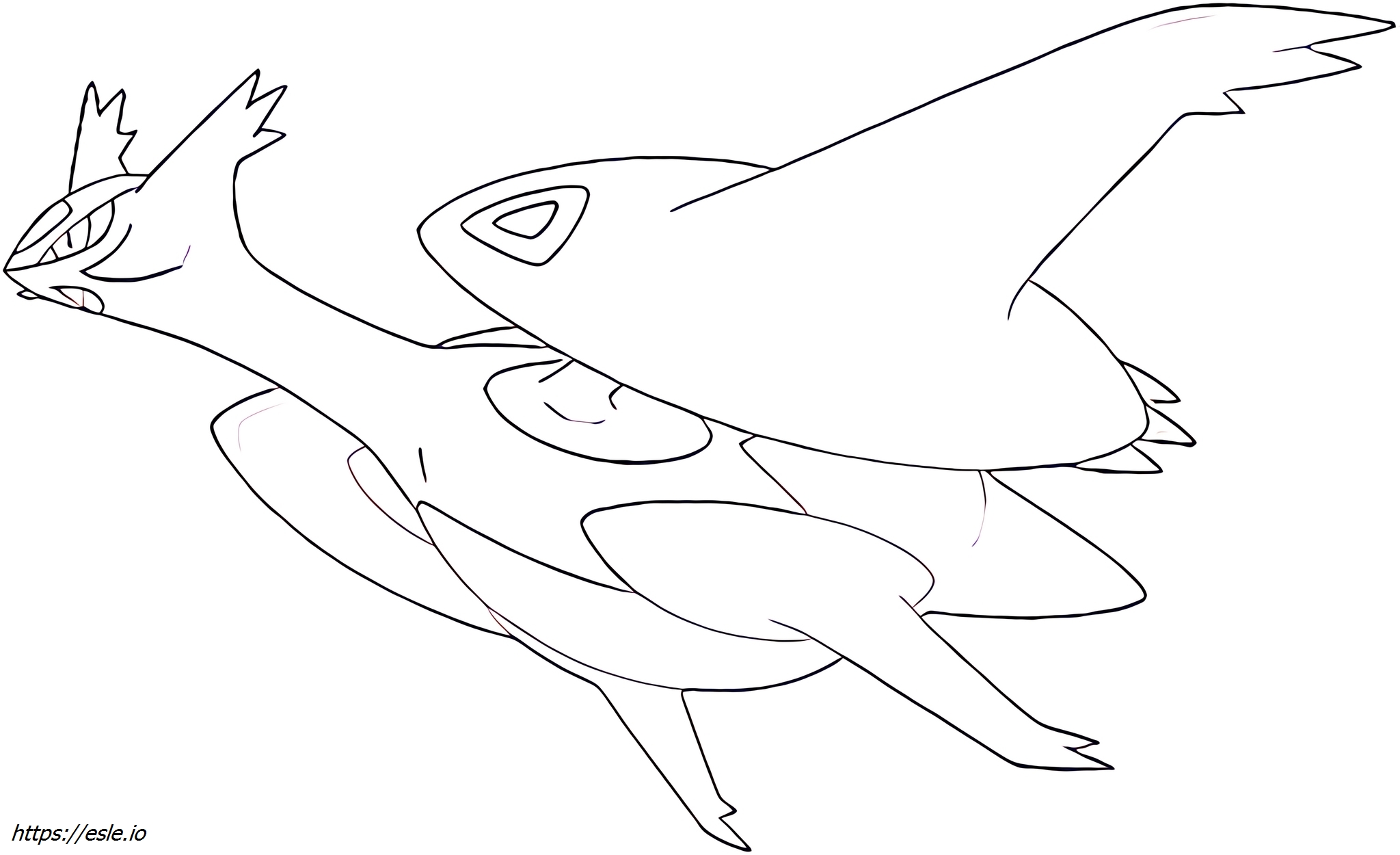 Latios-mega Pokémon mewarnai gambar