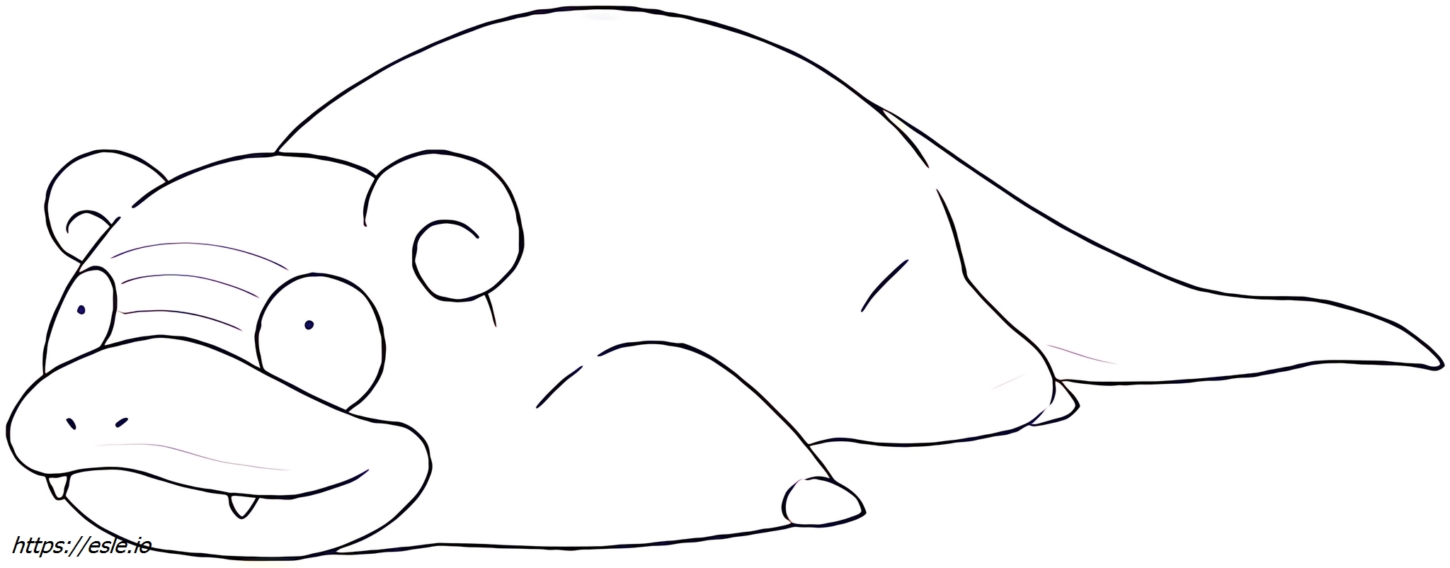 Slowpoke-galar Pokémon coloring page