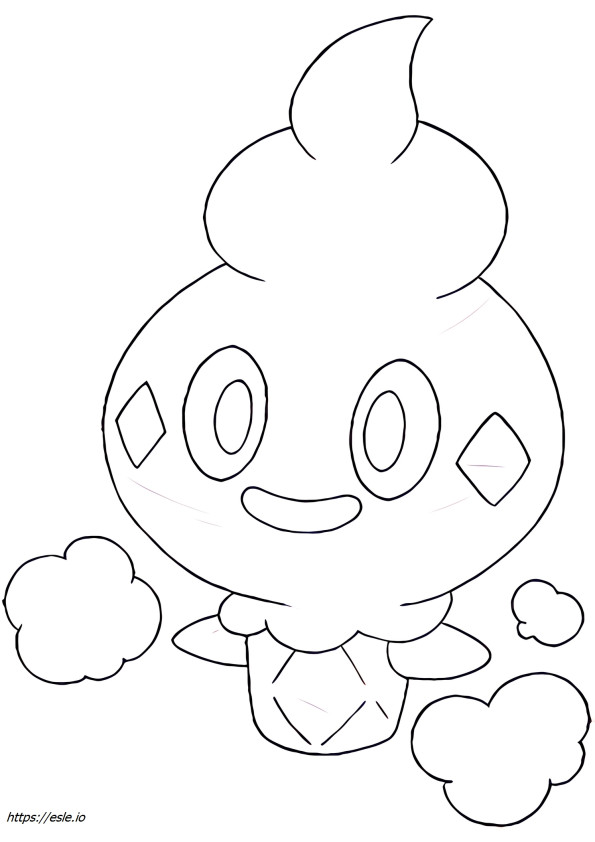 Vanillite Pokemon for coloring