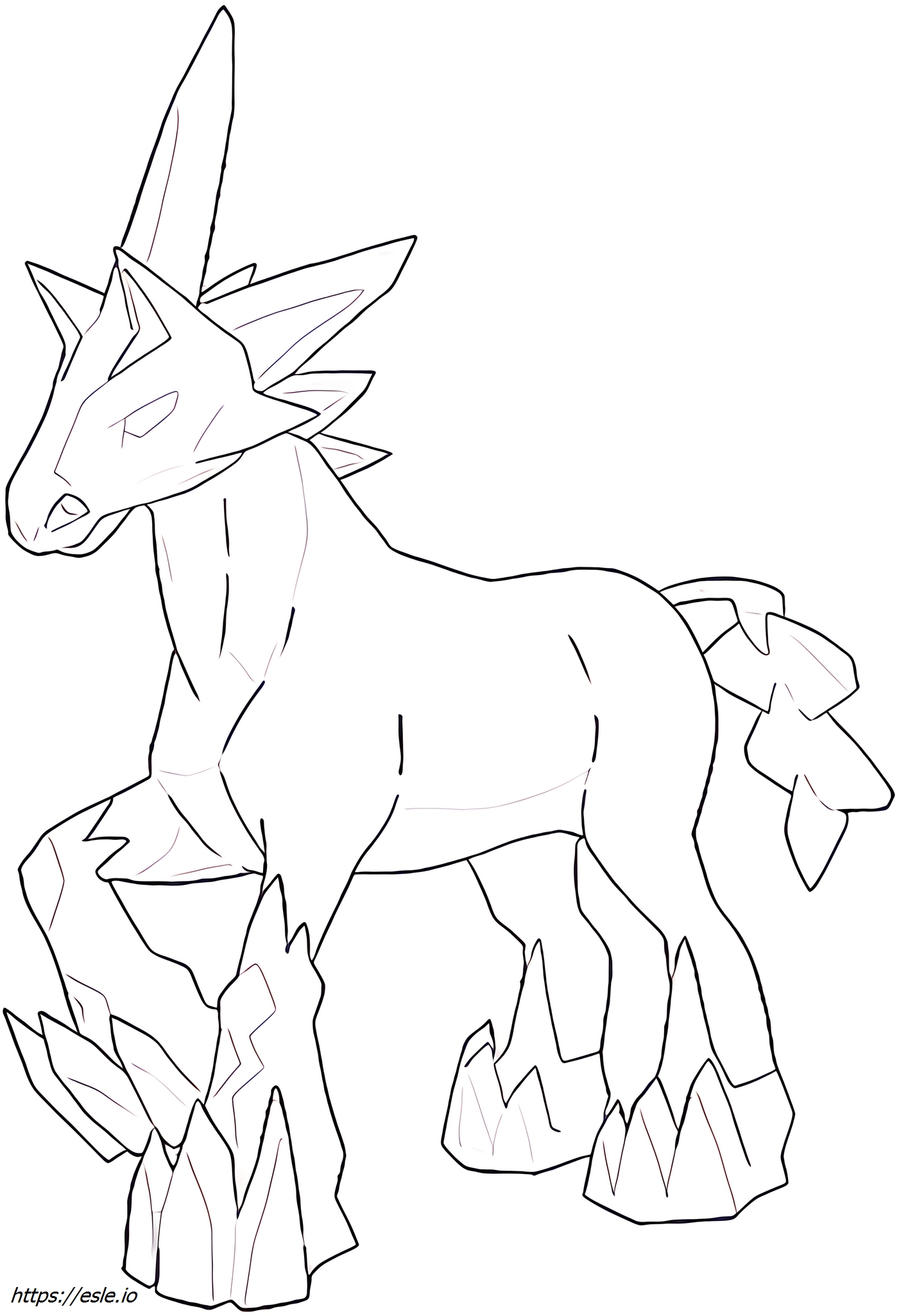 Glastrier Pokémon coloring page