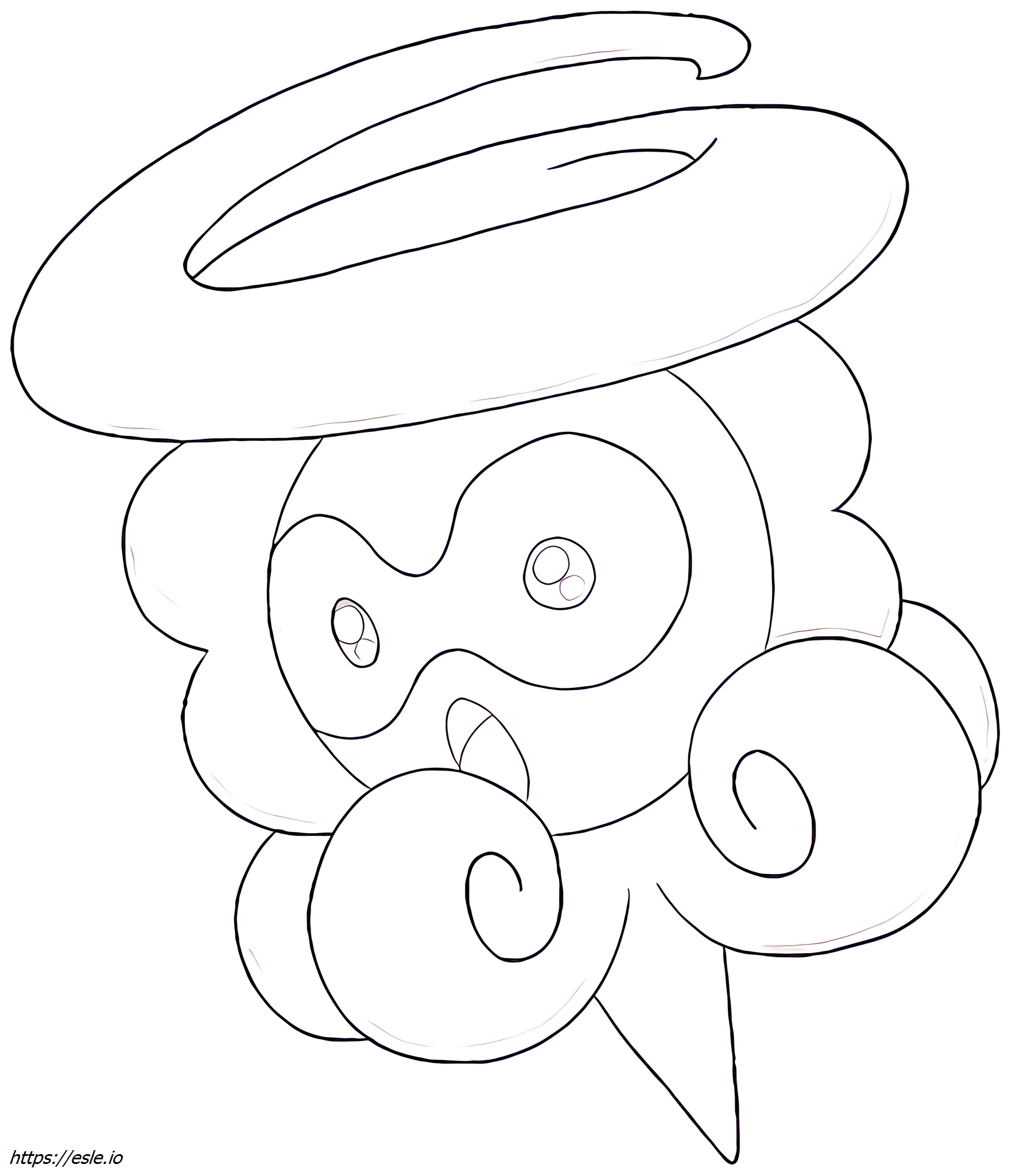 Castform-snowy Pokémon coloring page