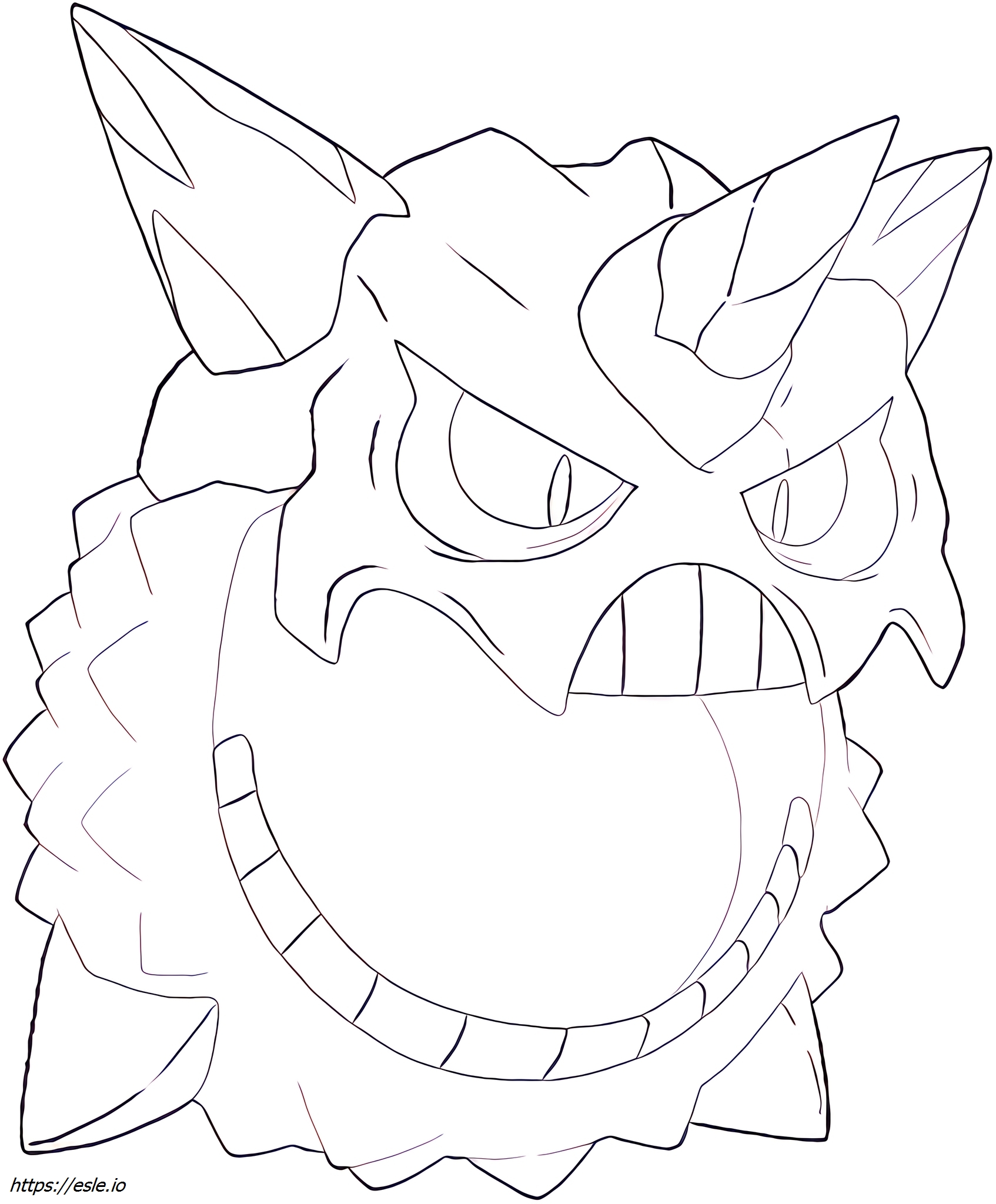 Glalie-mega Pokémon coloring page