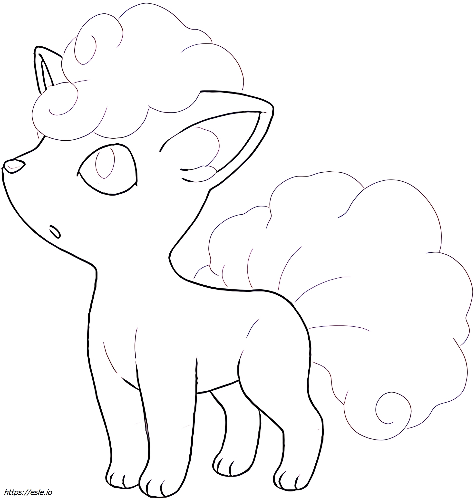 Vulpix-alola Pokémon ausmalbilder