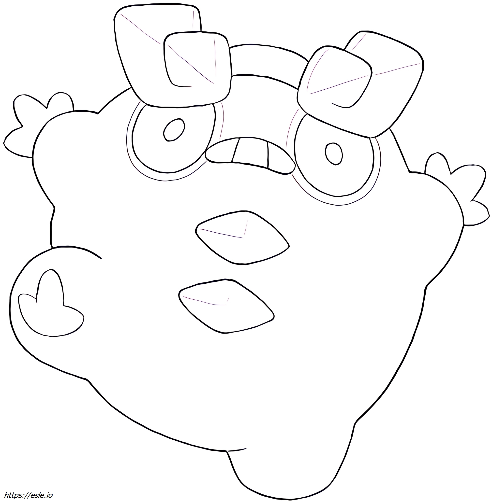 Darumaka-galar Pokémon coloring page