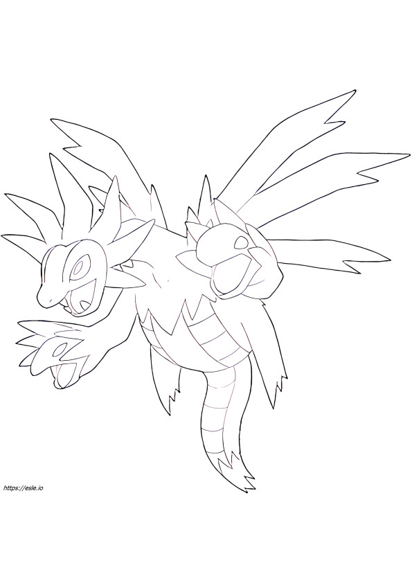 Hydreigon Pokemon for coloring