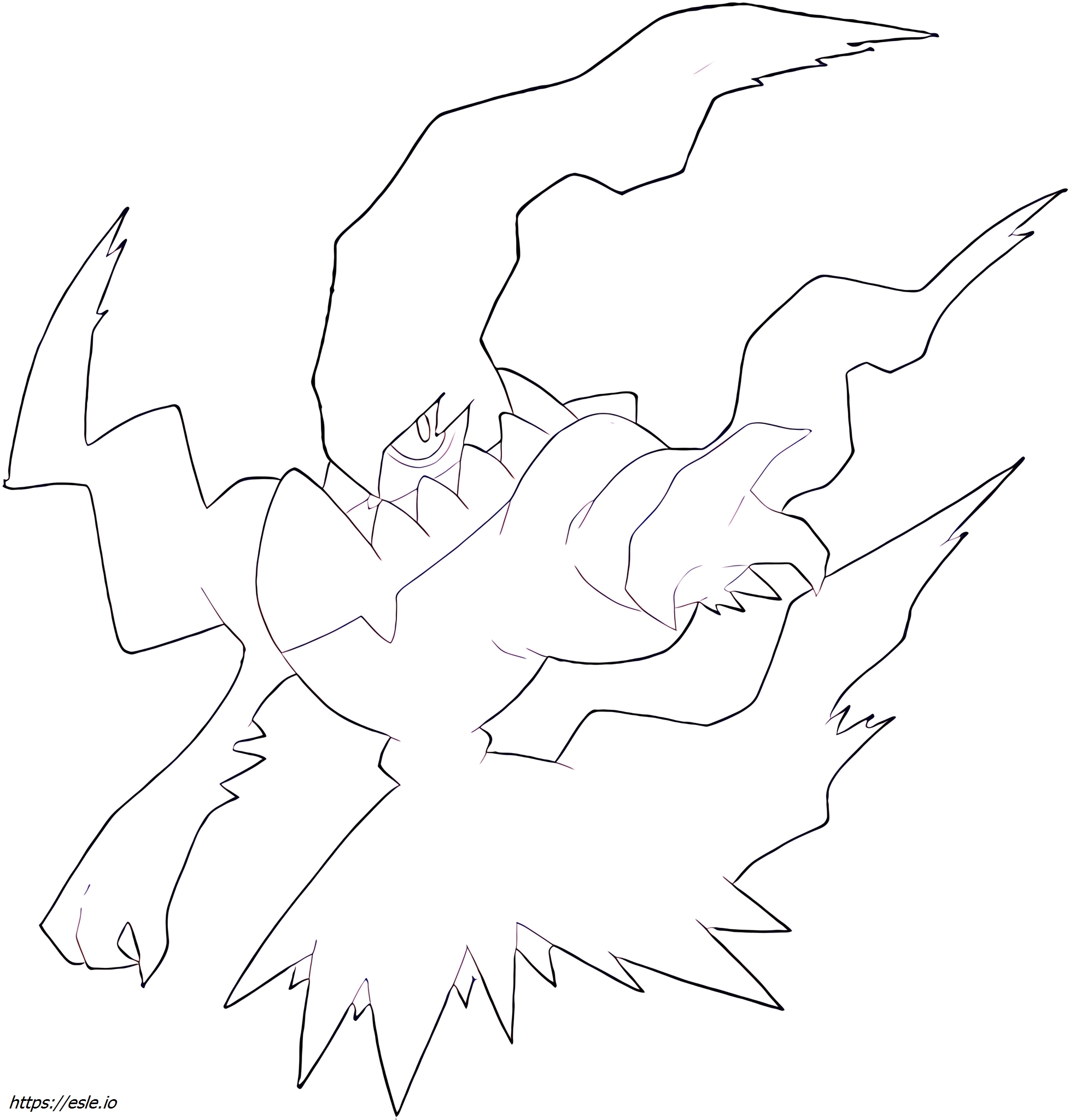 Darkrai Pokemon for coloring - Free Printable Coloring Pages