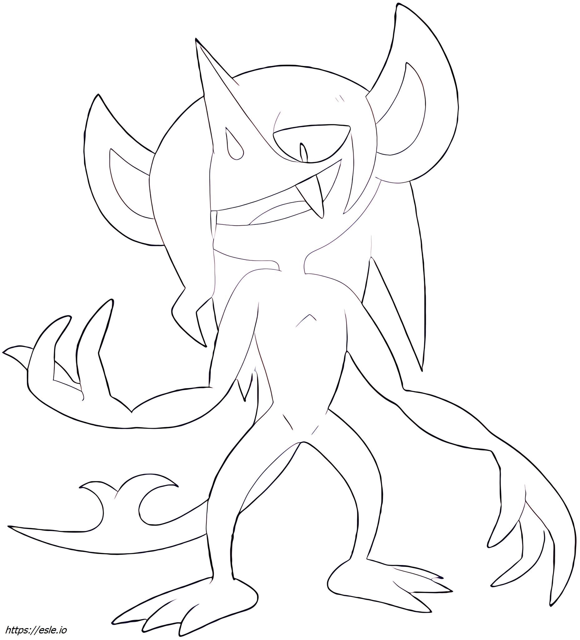 Morgrem Pokémon coloring page