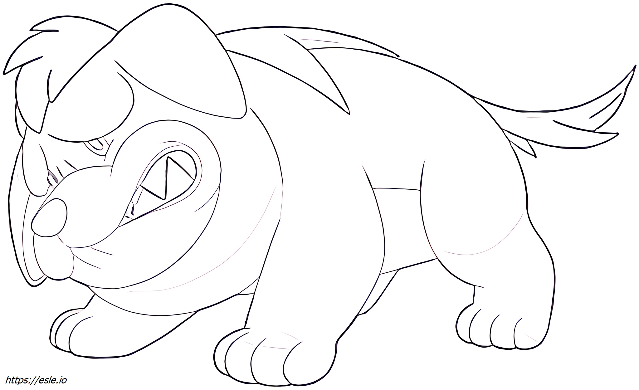 Maschiff Pokémon dessin a colorier